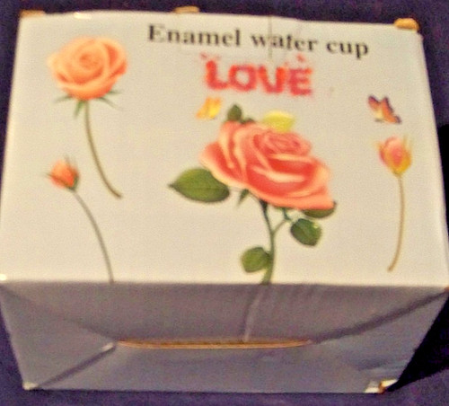 Enamel water glass - water,